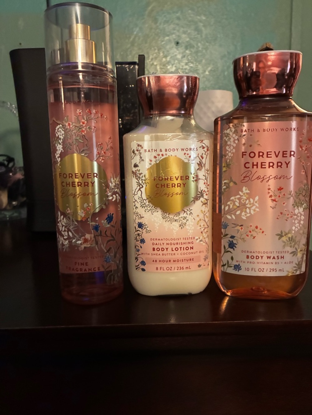 Bath & Body Works 3 Pc Forever Cherry Blossom 🌸 🆕